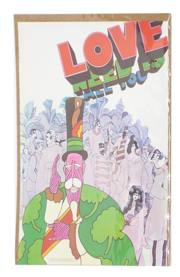 The Beatles 1968 Beatles Yellow Submarine 'All You Need is Love