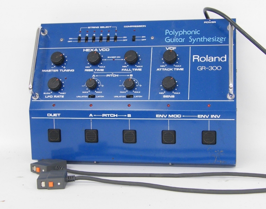 Roland GR300 Polyphonic Guitar Synthesiser control unit, with a Roland
