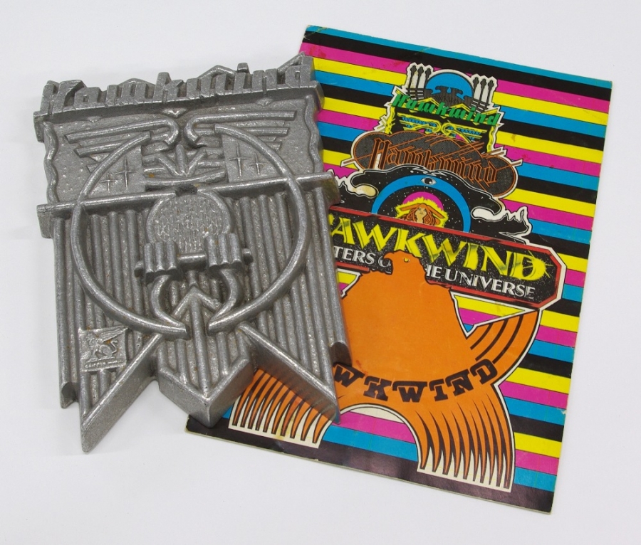 Lot Number 115. Huw Lloyd-Langton - limited edition Hawkwind plaque, no. 190/500. Auctioned at The Guitar Sale - Including The Pete Overend Watts & Huw Lloyd Langton Collections on 13th March 2019